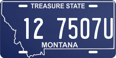 MT license plate 127507U