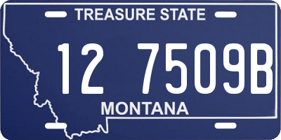 MT license plate 127509B