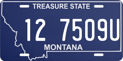 MT license plate 127509U