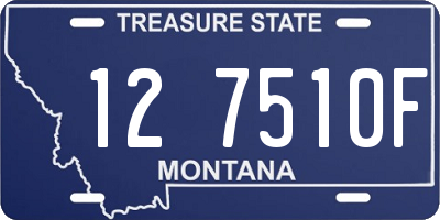 MT license plate 127510F