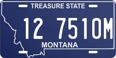 MT license plate 127510M