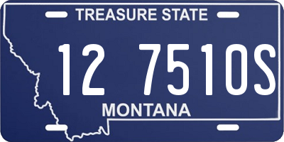 MT license plate 127510S