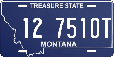 MT license plate 127510T