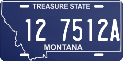 MT license plate 127512A
