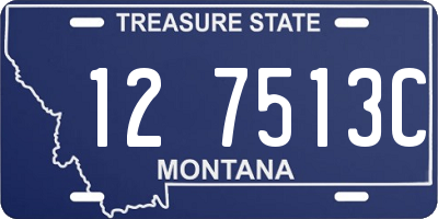 MT license plate 127513C