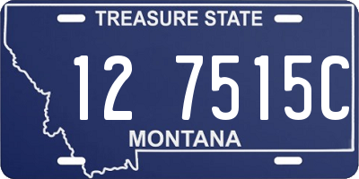MT license plate 127515C
