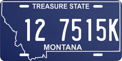 MT license plate 127515K