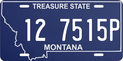 MT license plate 127515P