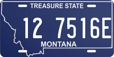 MT license plate 127516E