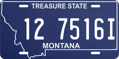 MT license plate 127516I