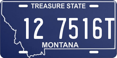 MT license plate 127516T
