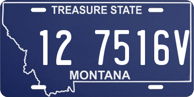 MT license plate 127516V