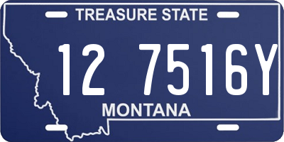 MT license plate 127516Y