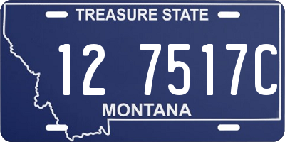 MT license plate 127517C
