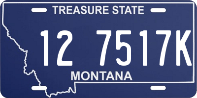 MT license plate 127517K