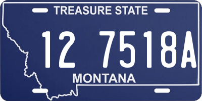MT license plate 127518A