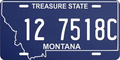 MT license plate 127518C