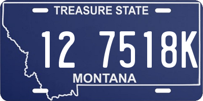 MT license plate 127518K