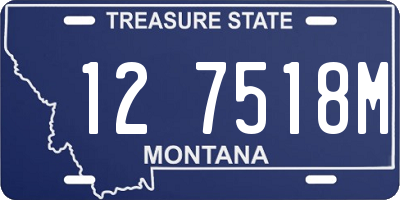 MT license plate 127518M