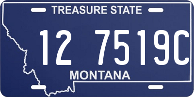 MT license plate 127519C