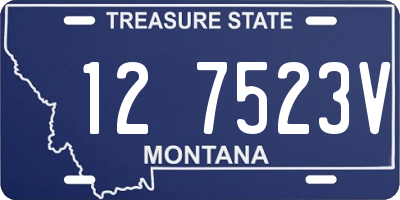 MT license plate 127523V