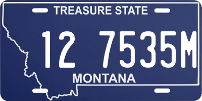MT license plate 127535M