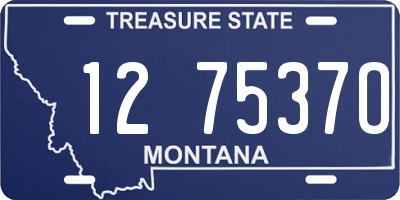 MT license plate 127537O