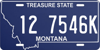 MT license plate 127546K