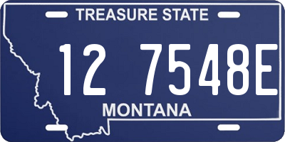 MT license plate 127548E