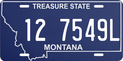 MT license plate 127549L