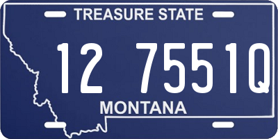 MT license plate 127551Q