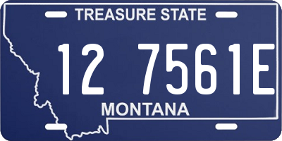 MT license plate 127561E
