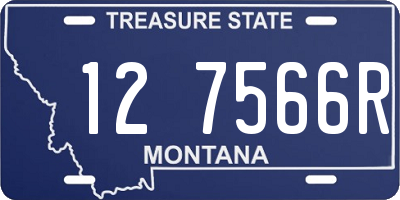 MT license plate 127566R