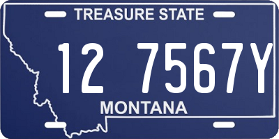MT license plate 127567Y