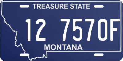 MT license plate 127570F