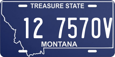 MT license plate 127570V
