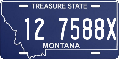 MT license plate 127588X
