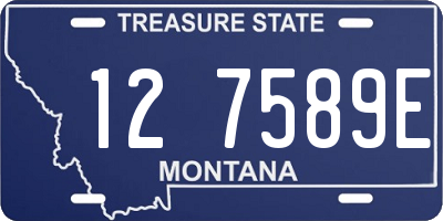 MT license plate 127589E