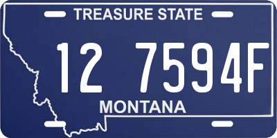 MT license plate 127594F