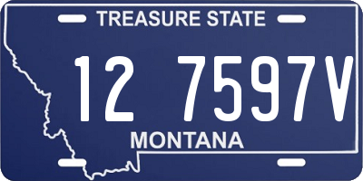 MT license plate 127597V