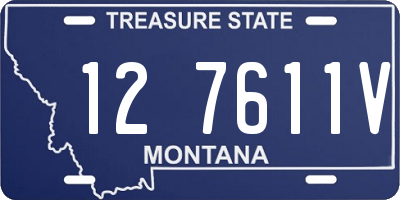 MT license plate 127611V