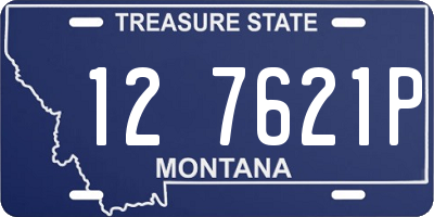 MT license plate 127621P