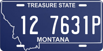 MT license plate 127631P