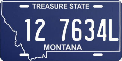 MT license plate 127634L