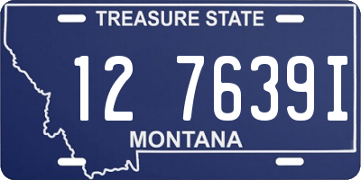 MT license plate 127639I
