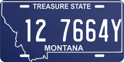 MT license plate 127664Y