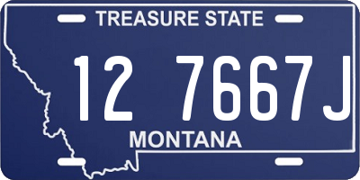 MT license plate 127667J