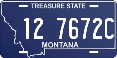 MT license plate 127672C