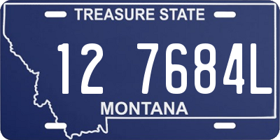 MT license plate 127684L
