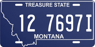 MT license plate 127697I
